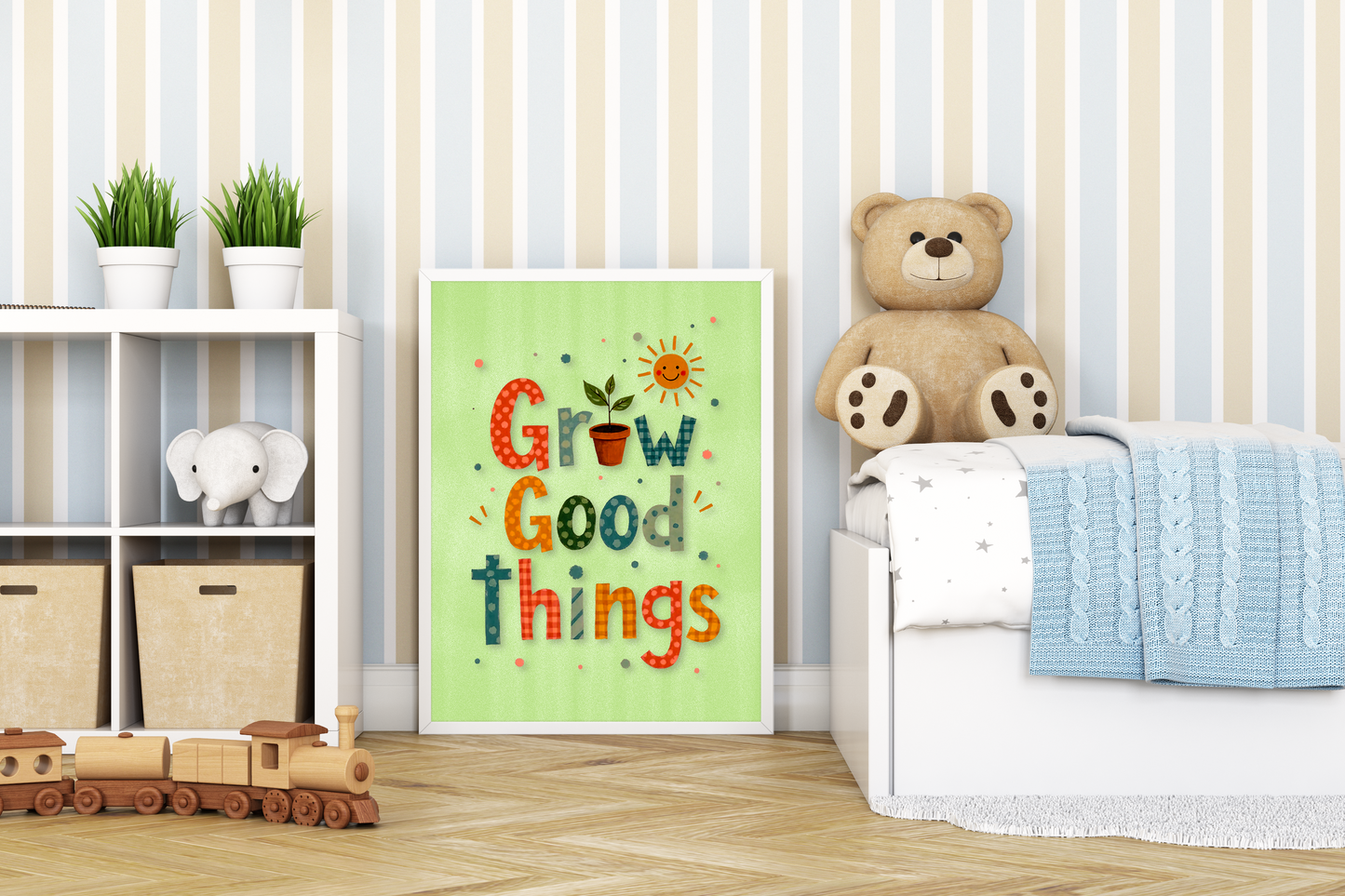 Bundle of 8 Arts | Kids Inspirational Quotes Wall Art | Cute Motivational Posters for Nursery, Playroom & Classroom | Instant Download