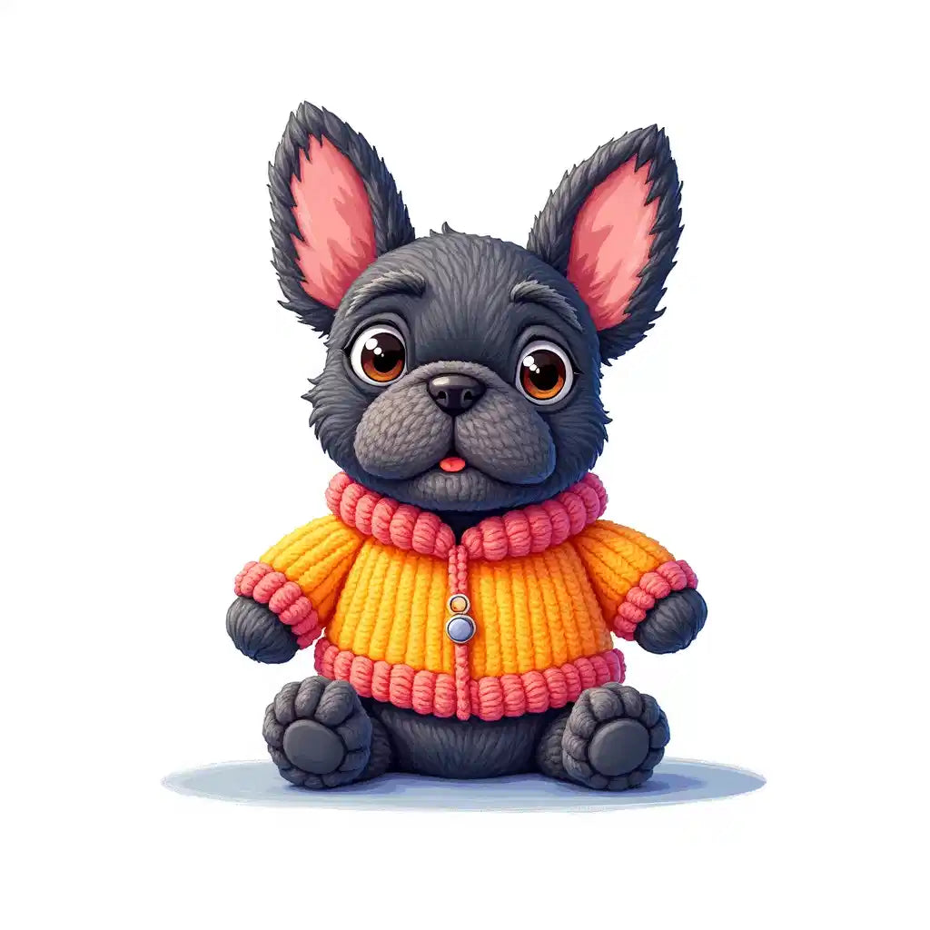 2 Page 2026 Calendar: Stuffed Puppies Art (PDF + JPEG)