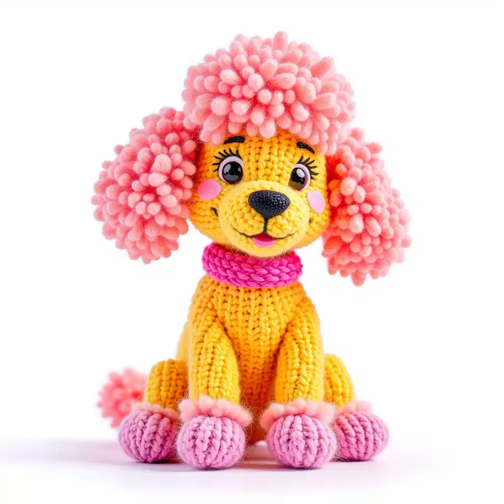 2 Page 2026 Calendar: Stuffed Puppies Art (PDF + JPEG)