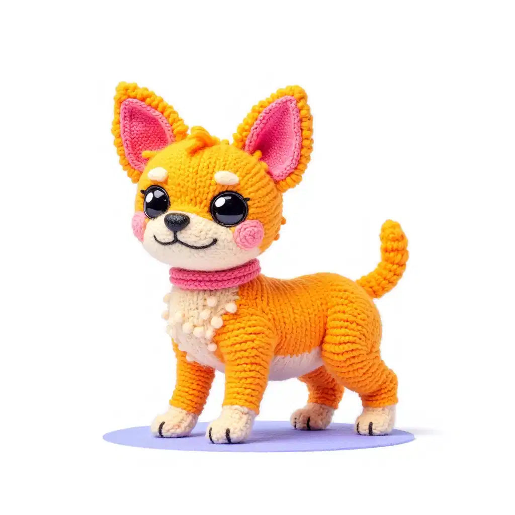 2 Page 2026 Calendar: Stuffed Puppies Art (PDF + JPEG)