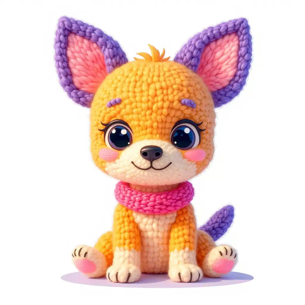 2 Page 2026 Calendar: Stuffed Puppies Art (PDF + JPEG)