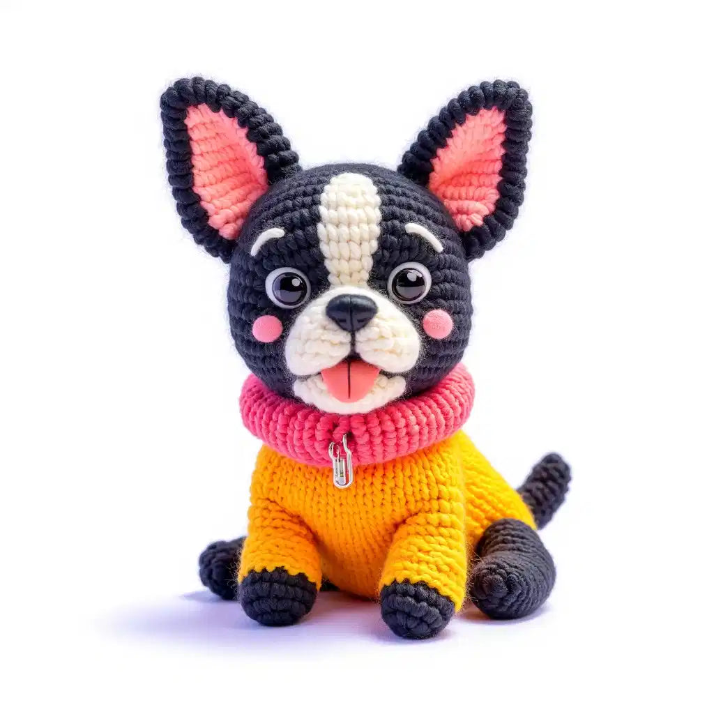 2 Page 2026 Calendar: Stuffed Puppies Art (PDF + JPEG)